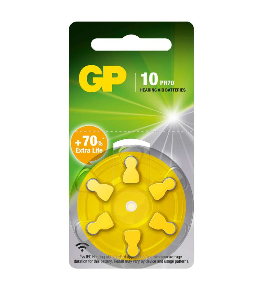 Batteria Acustica 1,45V ZA10 / AR70 (Blister 6 Pezzi)