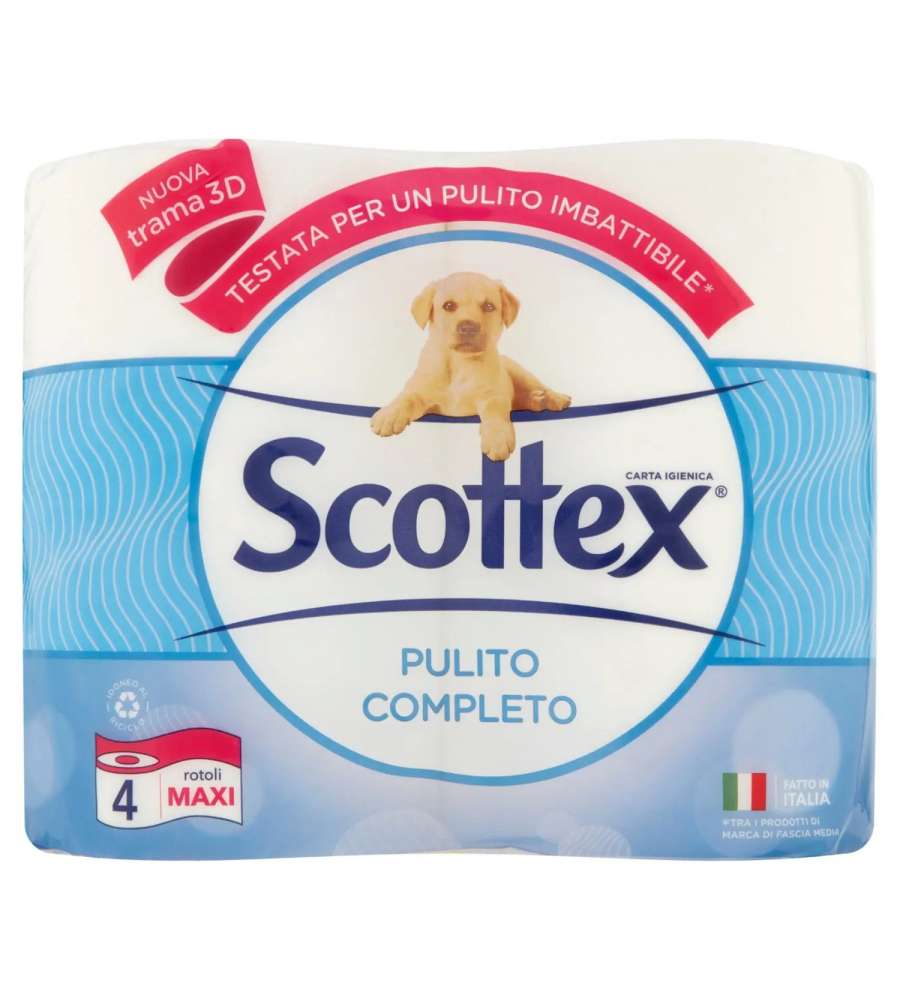 Carta Igienica Pulito Completo 4pz