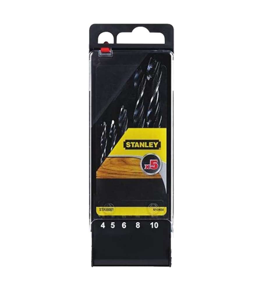 Set Punte elicoidali per legno Stanley
