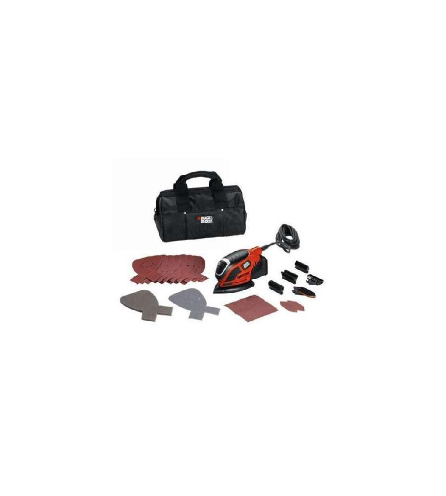 Black+Decker Levigatrice Orbitale Multifunzione - 120W