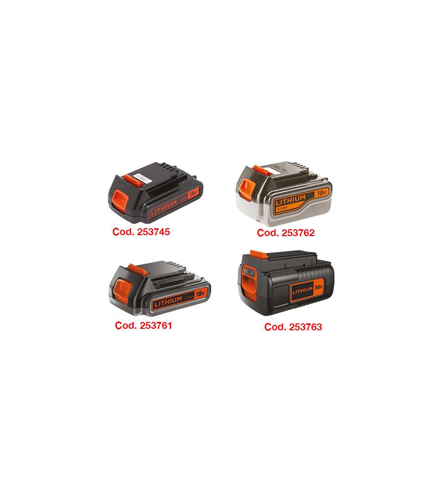 Batterie Black+Decker 36V Li 2,0Ah Bl20362-Xj
