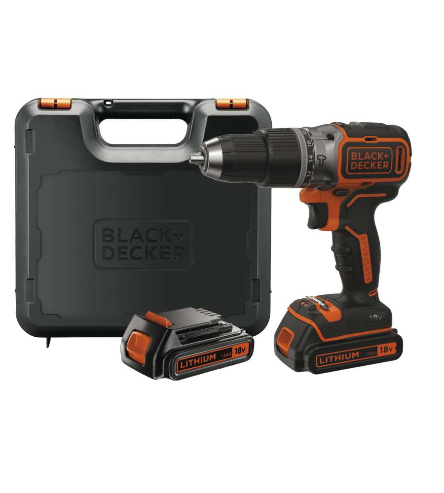 Trapano avvitatore a percussione Brushless Black+Decker