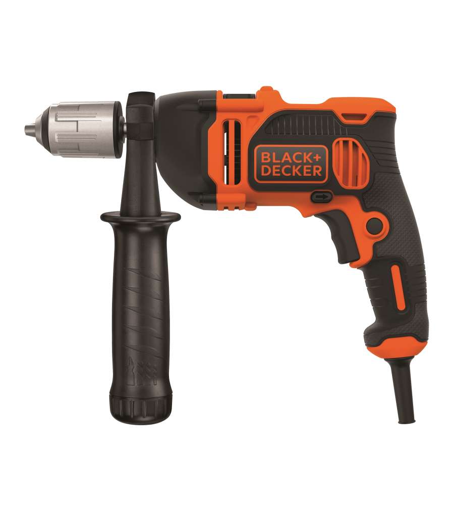 Trapano avvitatore a percussione 850W Black + Decker con accessori