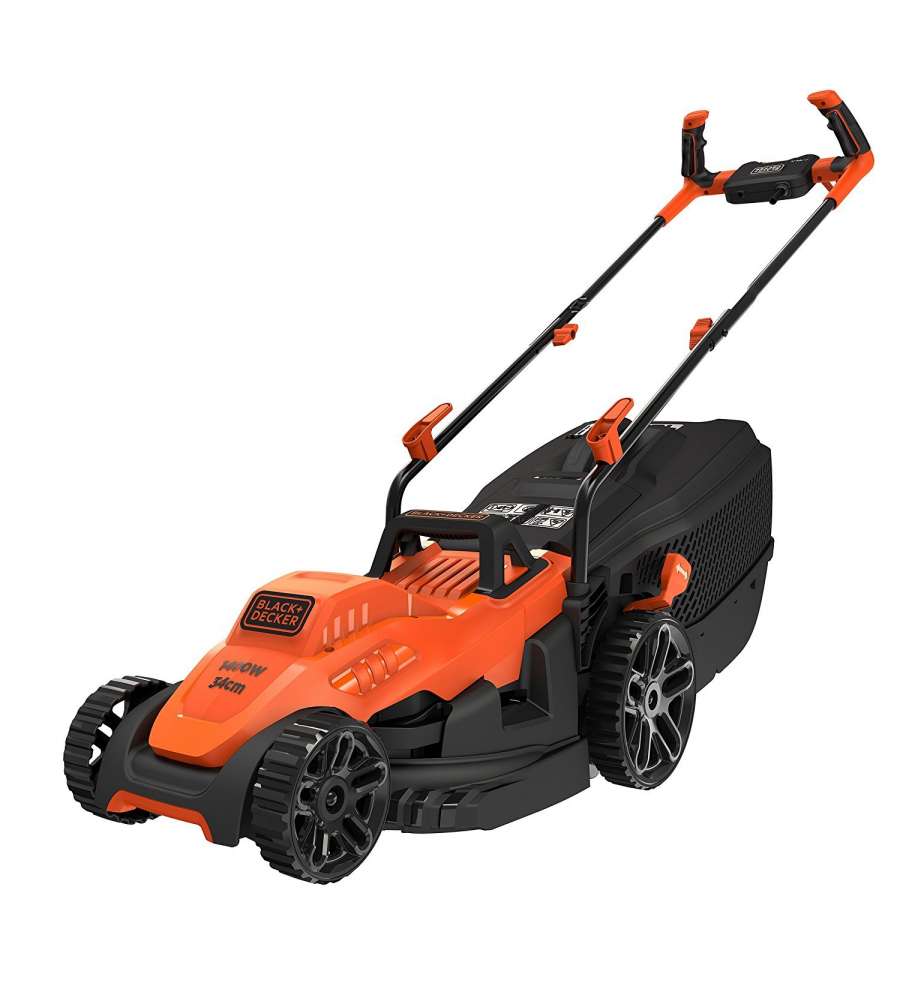 Black+Decker Rasaerba - Arancione/Nero - 1400W