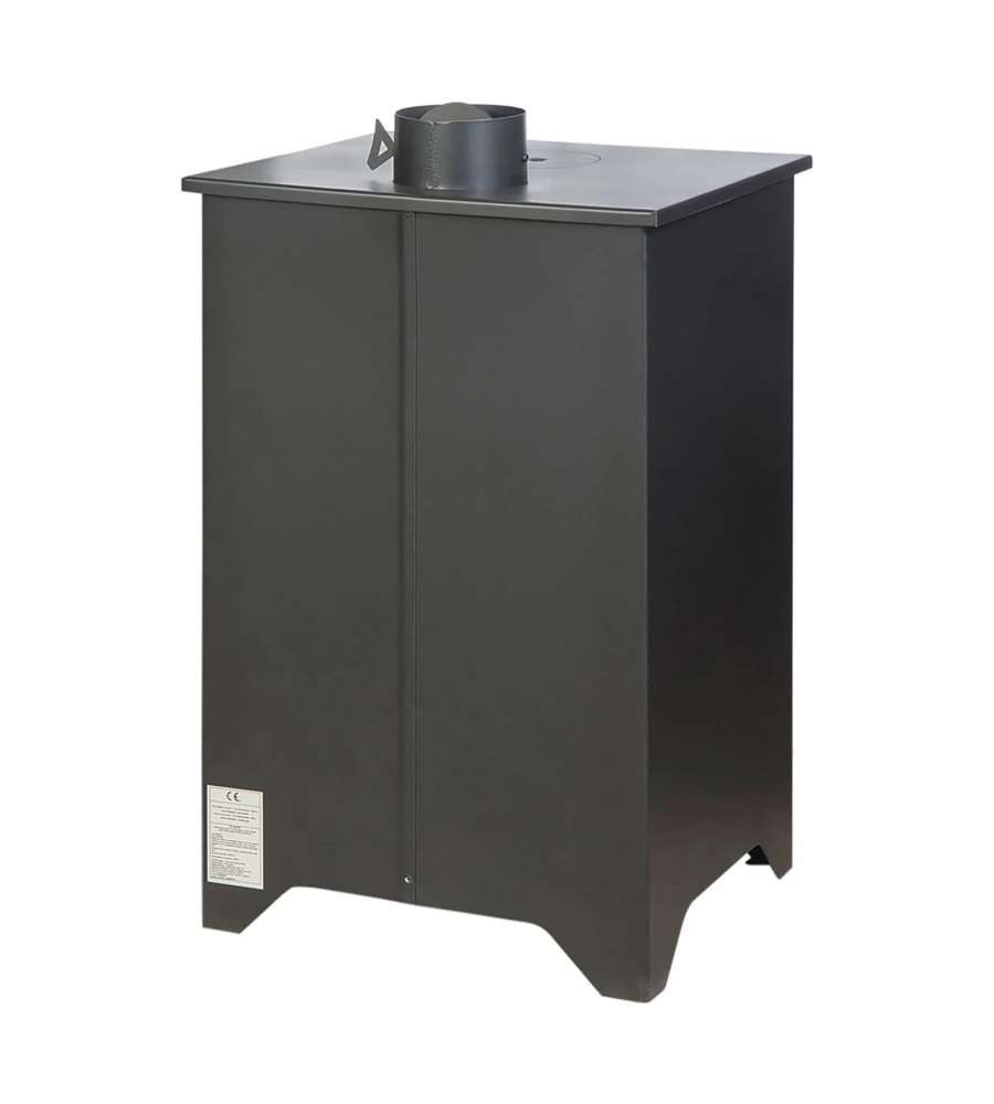 Divina Fire Stufa a Legna con Forno - Nera - 14,8 Kw