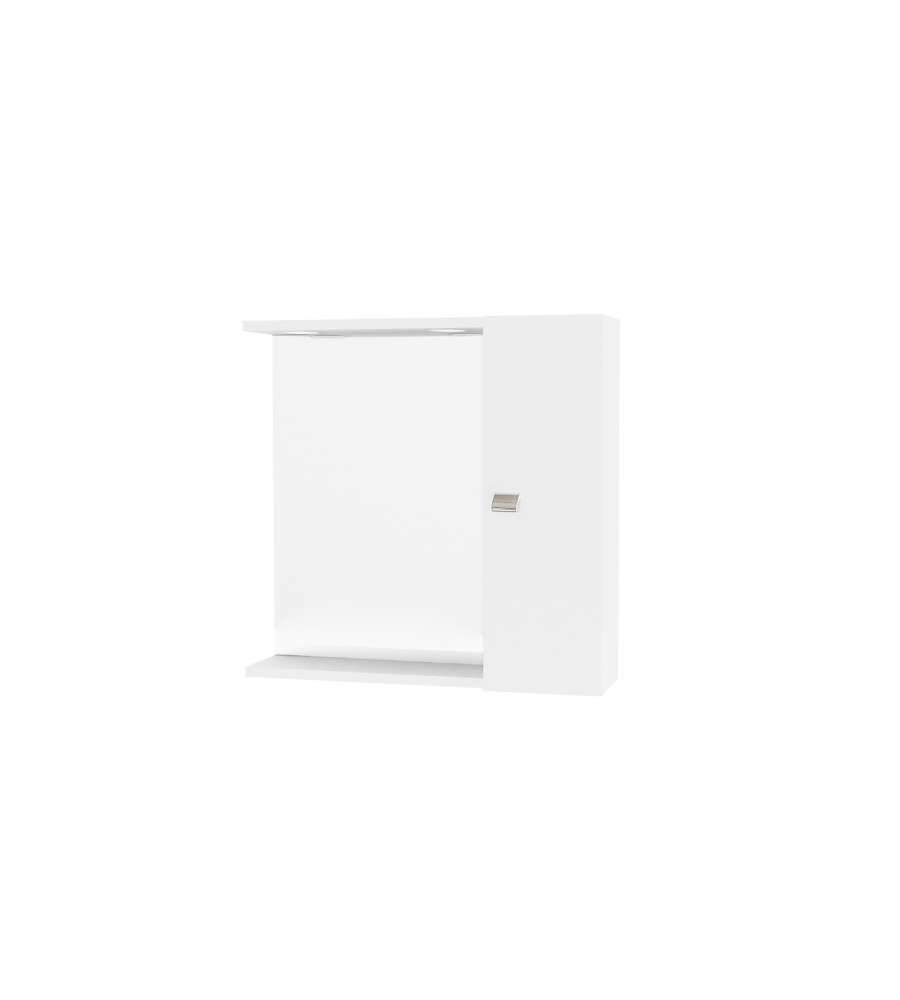 Savinidue Specchiera da Bagno con LED - Bianco - 58x57 cm