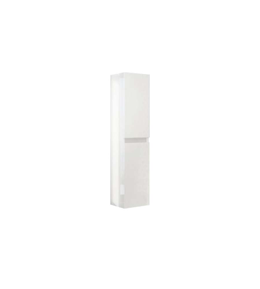 Savinidue Colonna Sospesa Bagno - Bianco Lucido - 31.5x33.5x14 cm