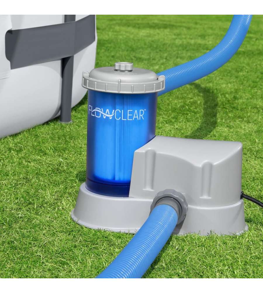 Bestway Pompa con Filtro a Cartuccia Trasparente Flowclear
