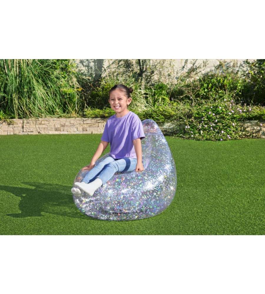 Poltrona pouf gonfiabile Glitter Dream