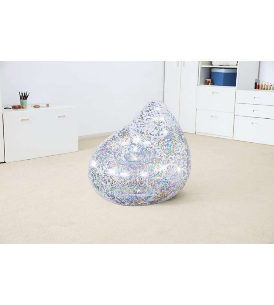 Poltrona pouf gonfiabile Glitter Dream