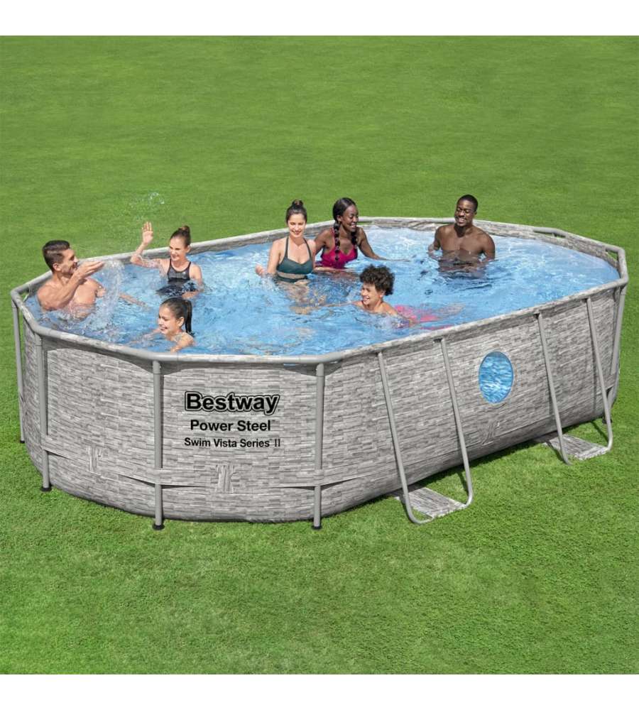 Bestway Set Piscina Power Steel 488x305x107 cm