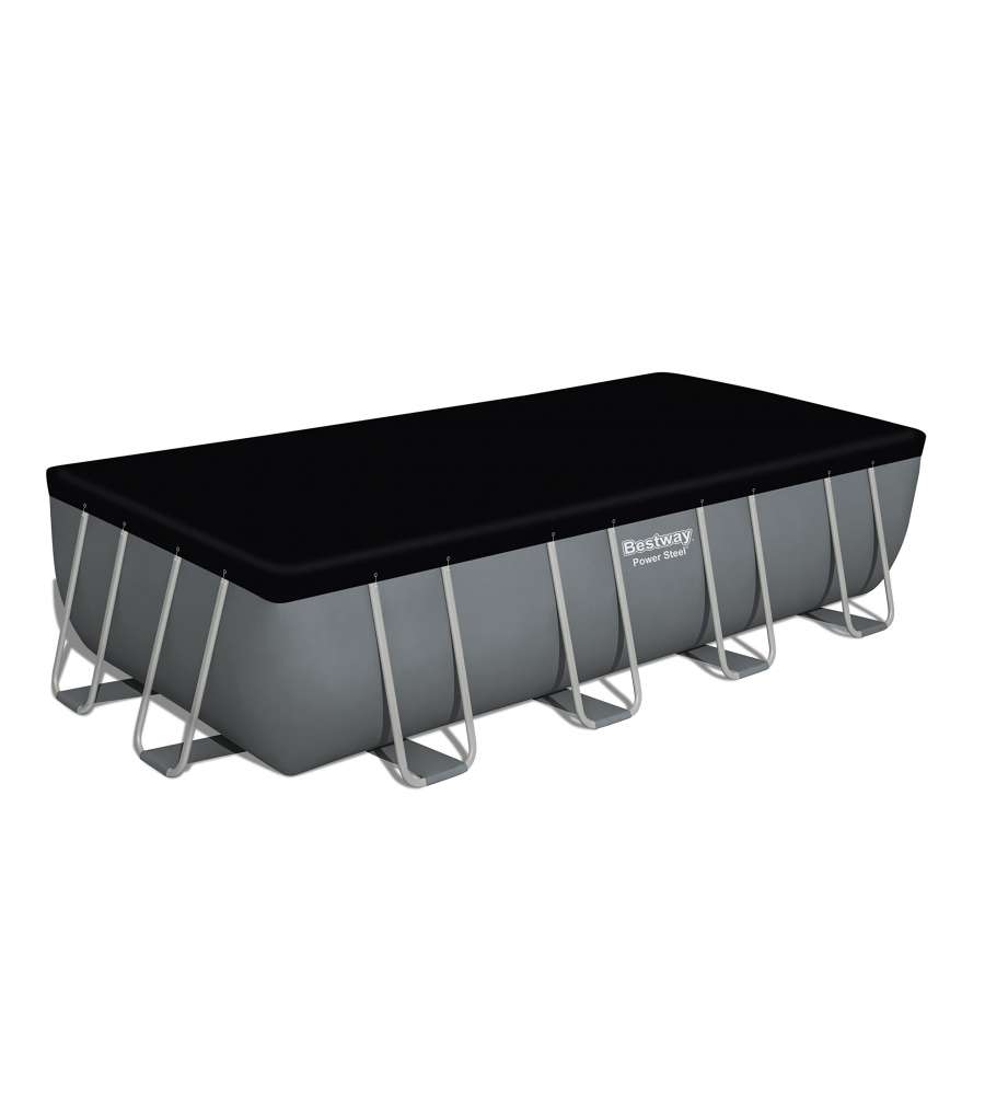 Bestway Piscina Power Steel - Grigio Bianco - 549x274x122 cm