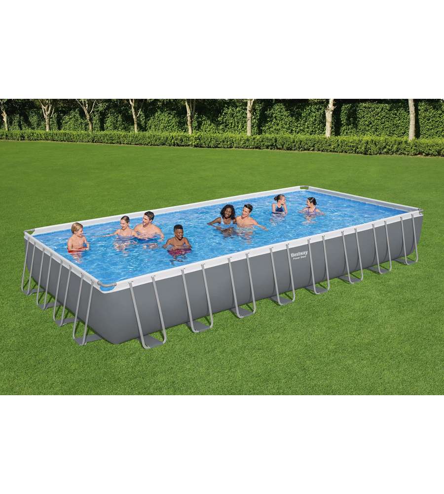 Bestway Piscina Fuori Terra Power Steel - Rettangolare - 956x488 cm
