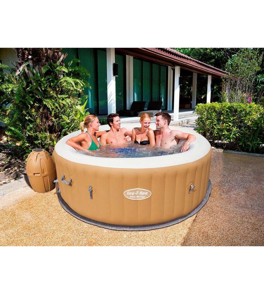 Bestway LayZ SPA Palm Spring Vasca Idromassaggio Gonfiabile - Similpelle -  196 x 71 cm
