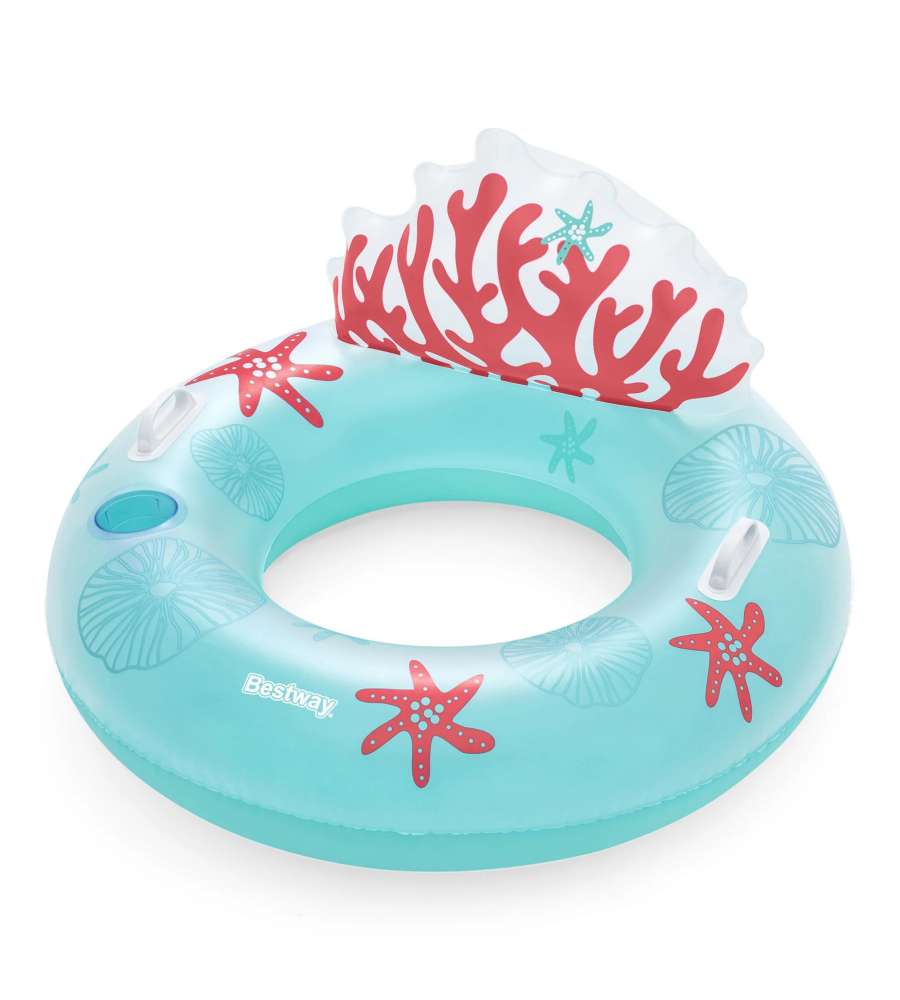 Bestway Poltrona Ciambella Fashion Corallo 107x113 cm Gonfiabile per Bambini