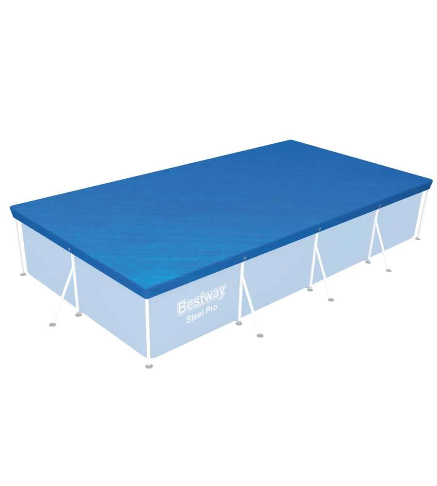 Bestway Coperture Piscina Frame Rettangolare - Blu - 404 x 214 cm