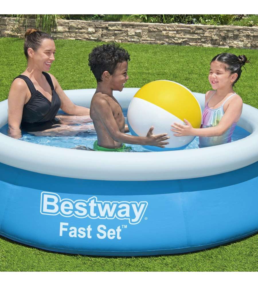 Bestway Piscina Fast Set da Giardino - Blu e Bianco - 183 x 51 cm