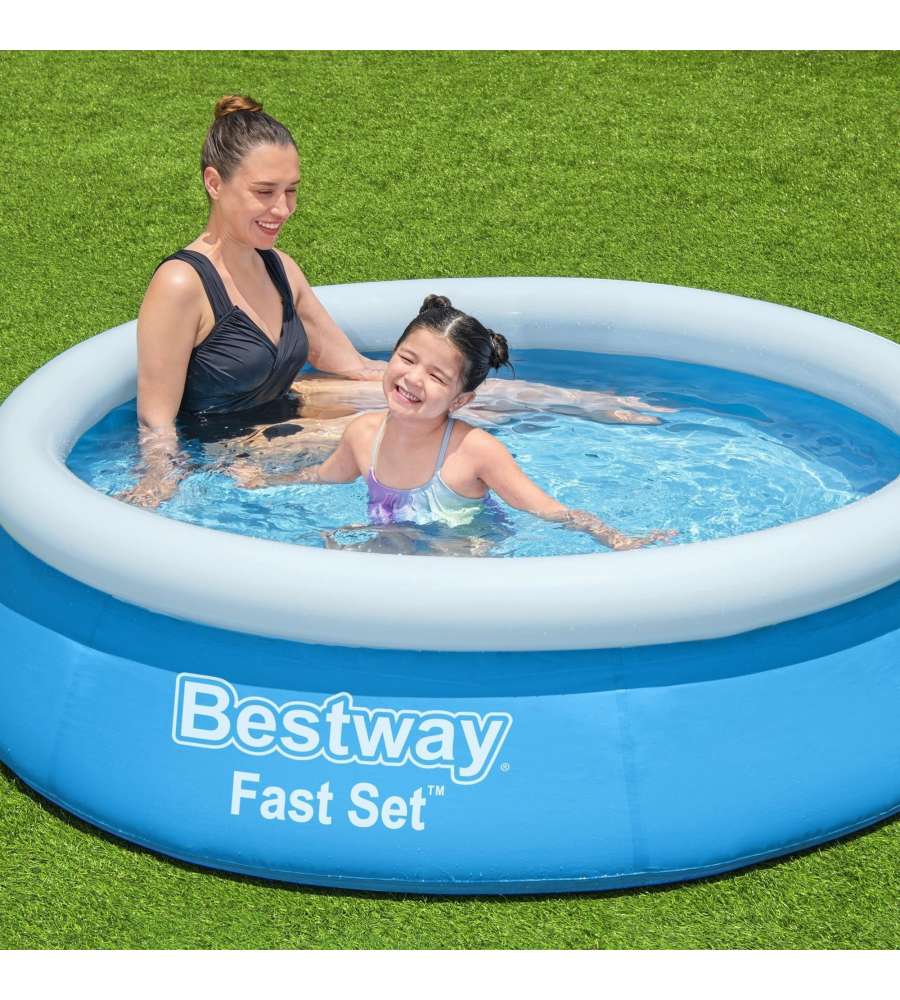 Bestway Piscina Fast Set da Giardino - Blu e Bianco - 183 x 51 cm