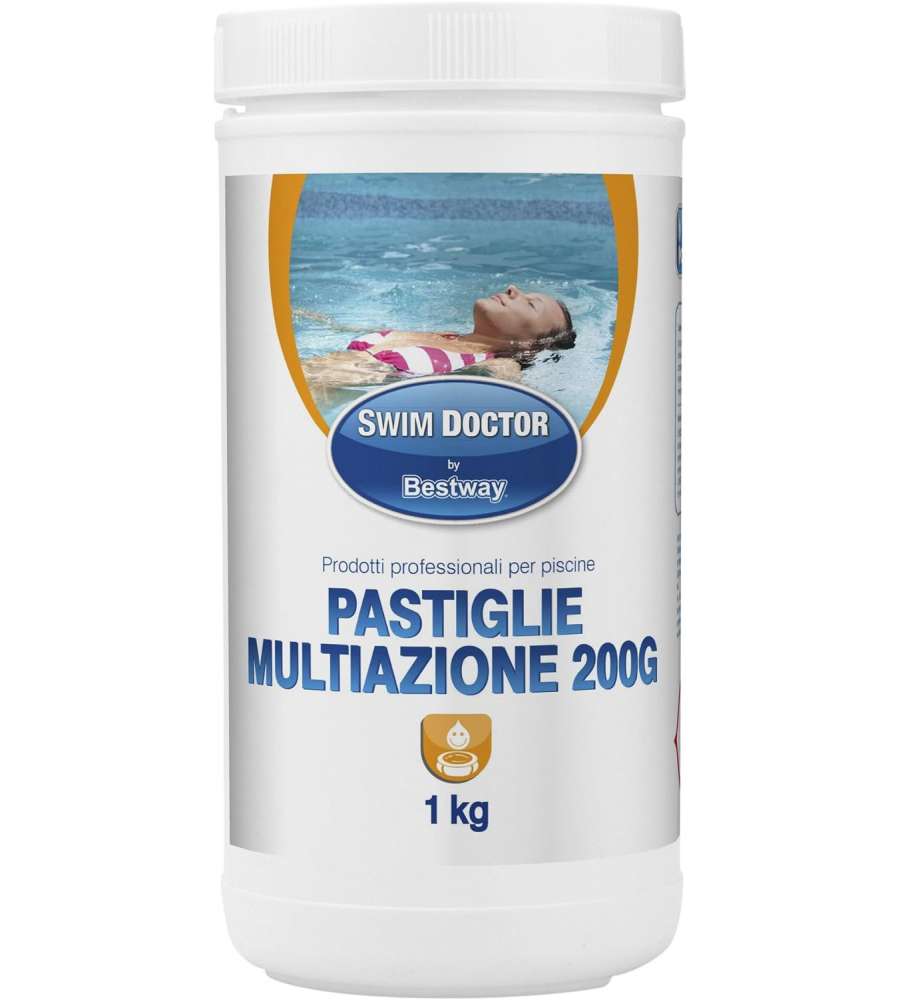 Bestway Cloro in Pastiglie Swim Doctor - Tripla Azione - 1 kg