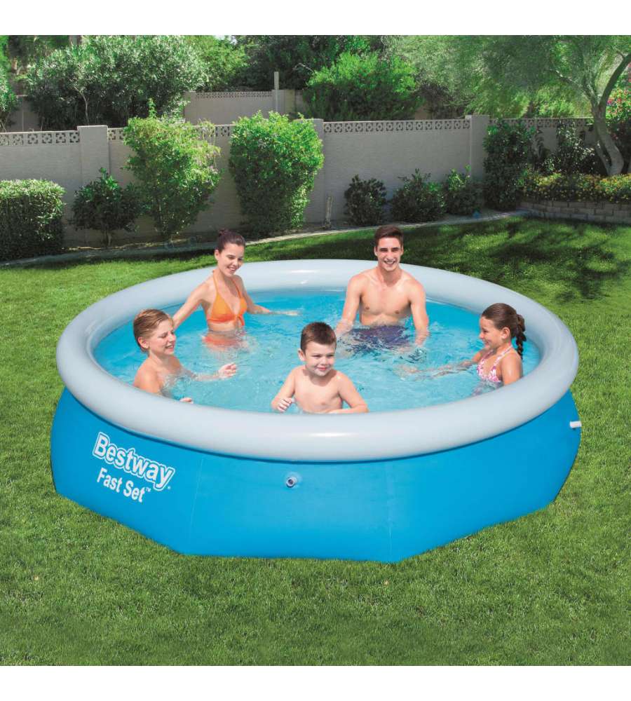 Bestway Set per Piscina Gonfiabile Fast Rotonda 305x76 cm 57266