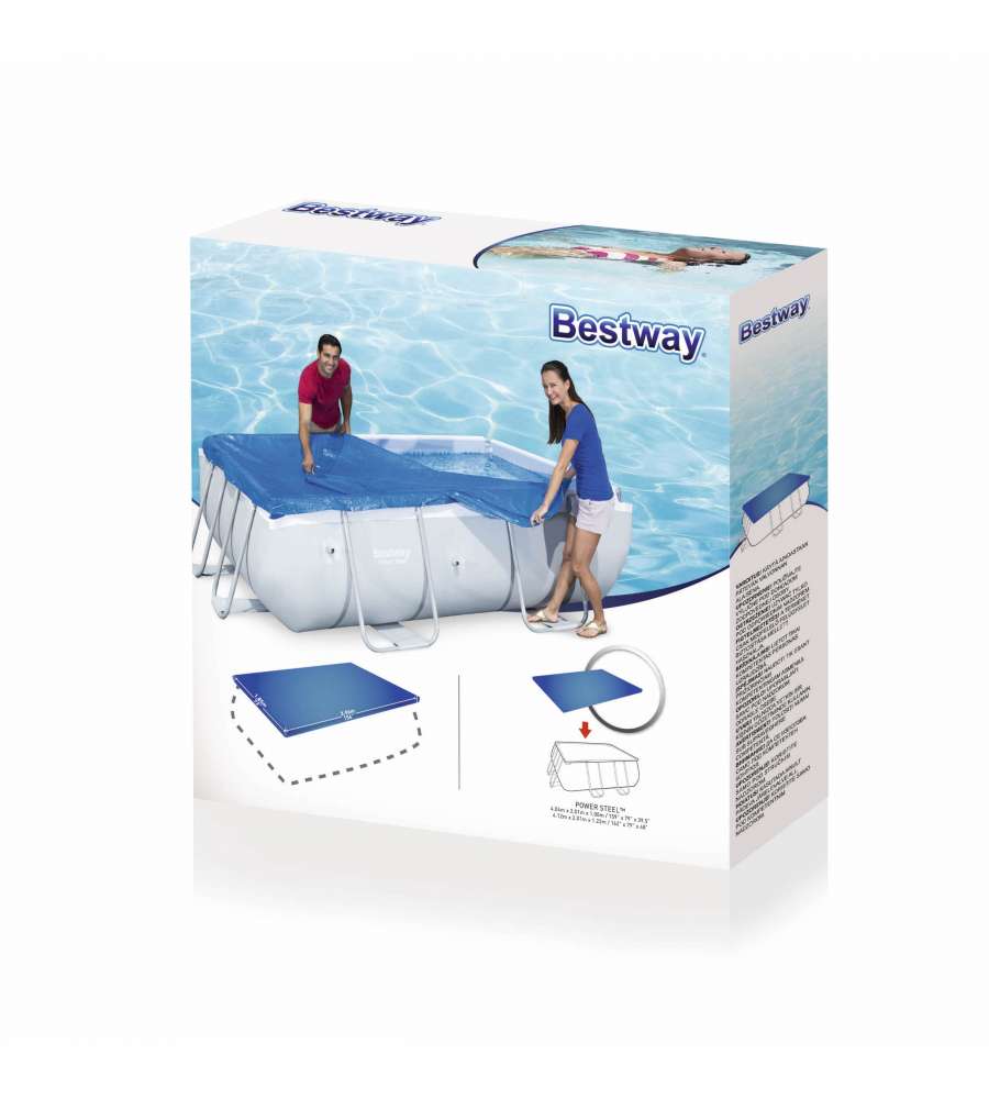 Copripiscina Frame Steel 412X201
