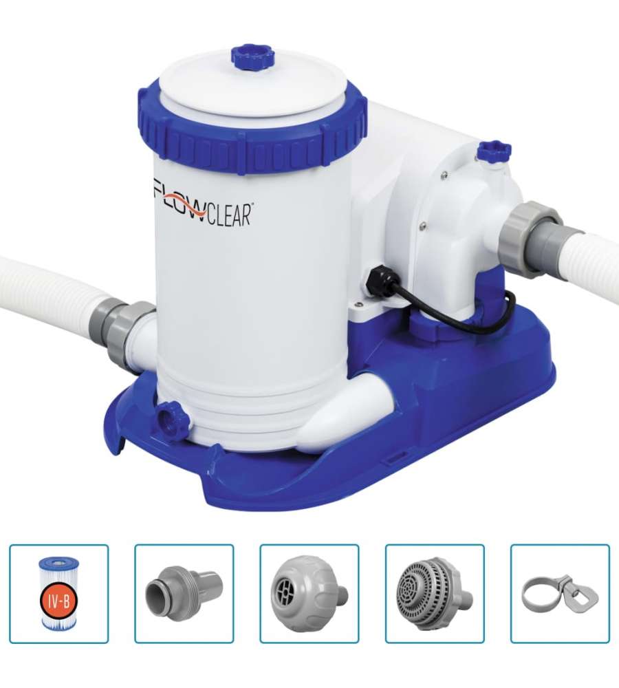 Bestway Pompa con Filtro per Piscina Flowclear 9463 L/h