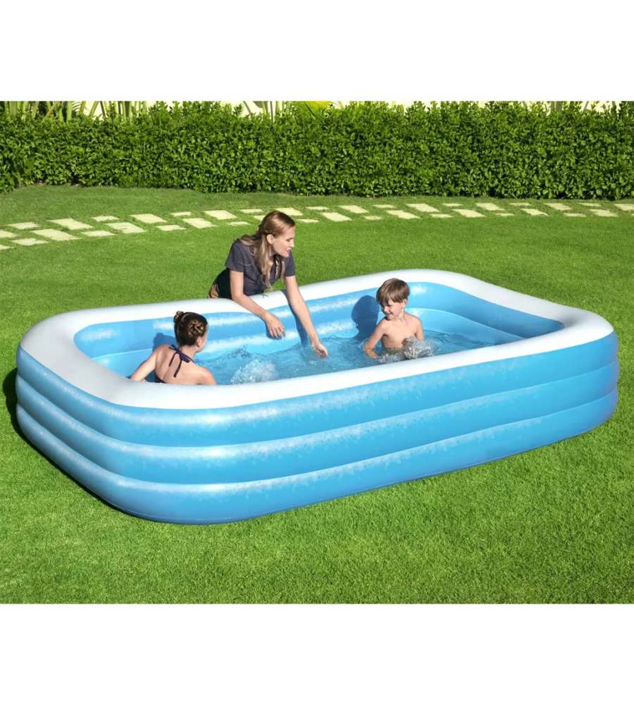 Bestway Piscina Gonfiabile Deluxe - Blu/Bianco - 300x183x56 cm