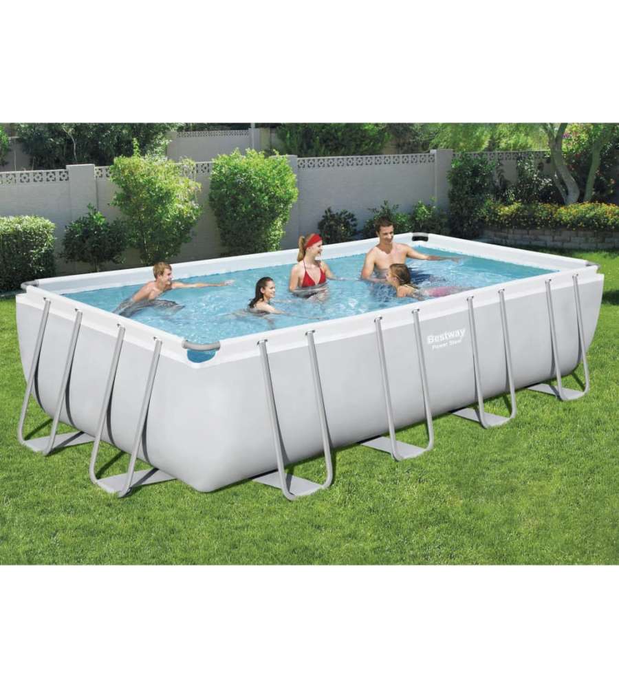 Bestway Power Steel Set Piscina Rettangolare 549x274x122 cm