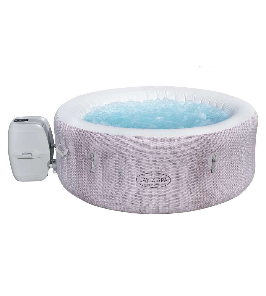 Bestway Piscina Spa Gonfiabile Lay-Z-Spa Cancun - Grigio - 180x66 cm
