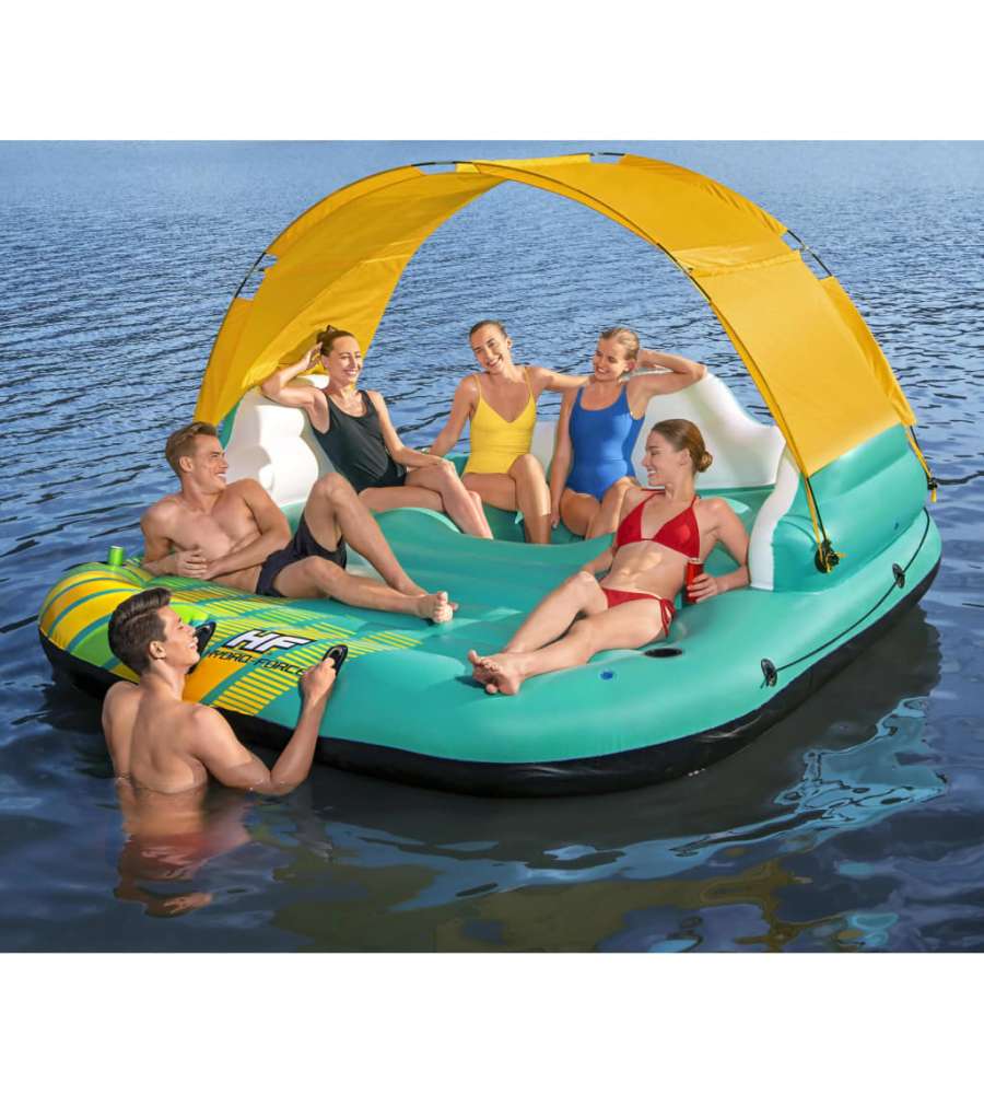 Bestway Isola Gonfiabile per 5 Persone Sunny Lounge 291x265x83 cm