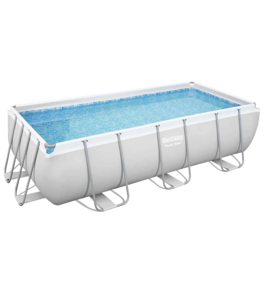 Bestway Power Steel Set Piscina Rettangolare 404x201x100 cm
