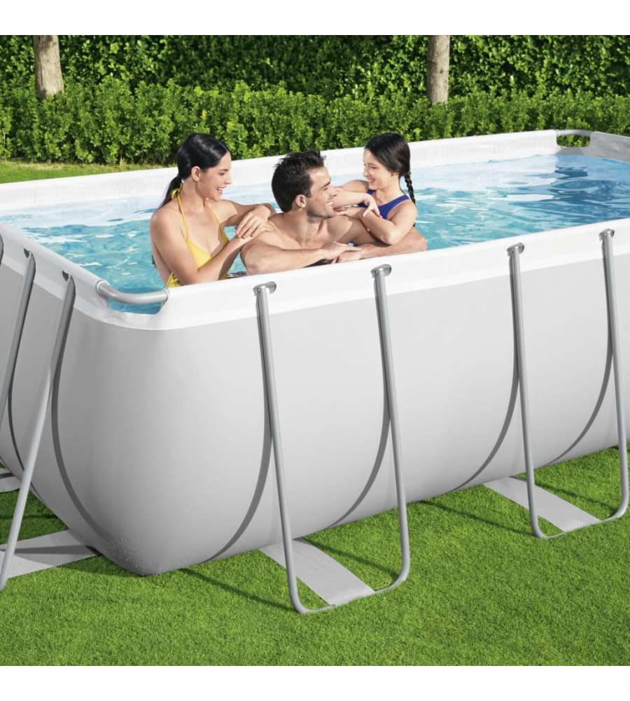 Bestway Power Steel Set Piscina Rettangolare 404x201x100 cm