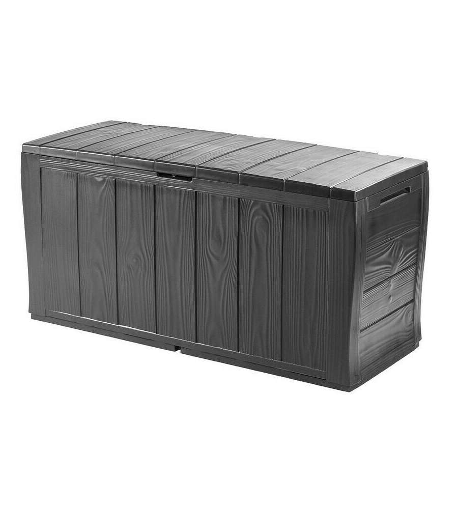 Baule Sherwood antracite 117x45x57,5H cm