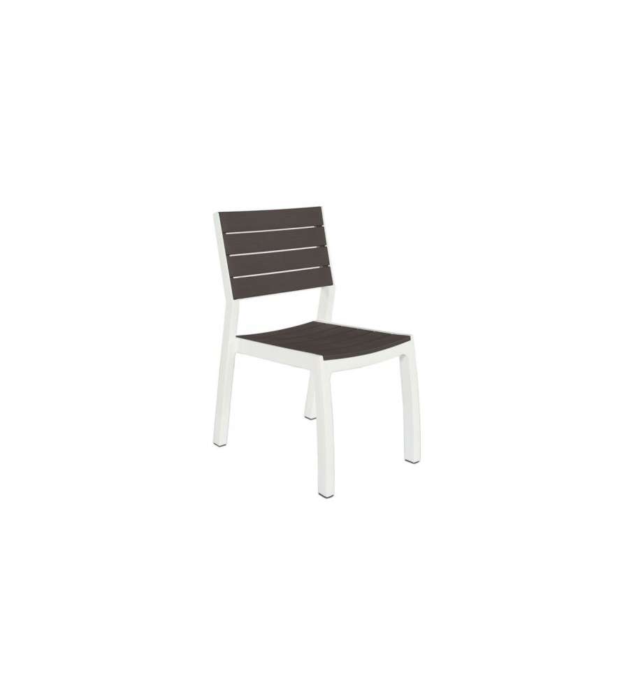 Keter Sedia da Giardino Harmony - Grafite/Bianco - 47x60x86 cm