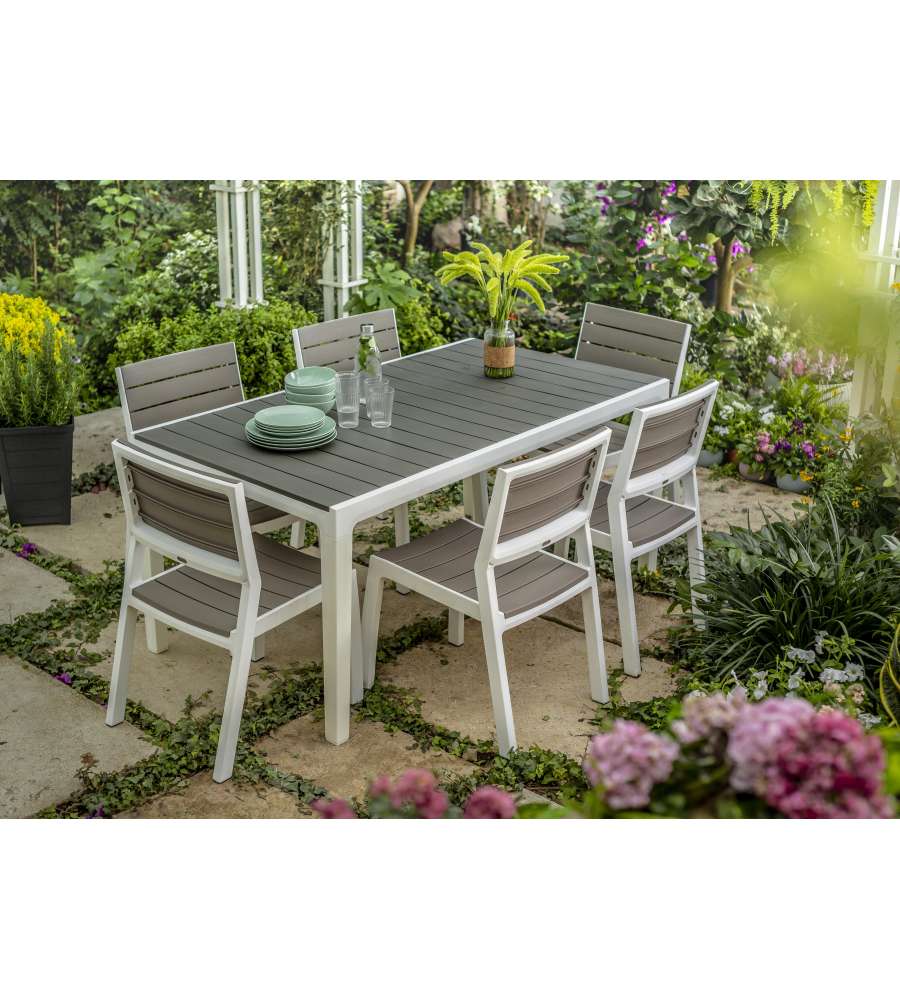 Keter Sedia da Giardino Harmony - Grafite/Bianco - 47x60x86 cm
