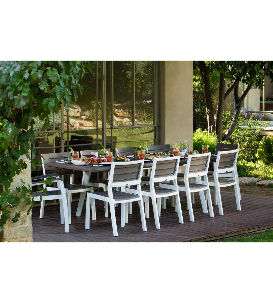 Keter Sedia da Giardino Harmony - Grafite/Bianco - 47x60x86 cm