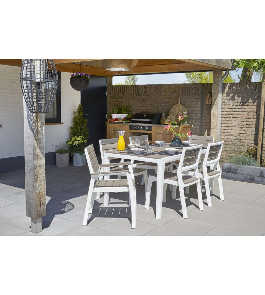 Keter Sedia da Giardino Harmony - Grafite/Bianco - 47x60x86 cm