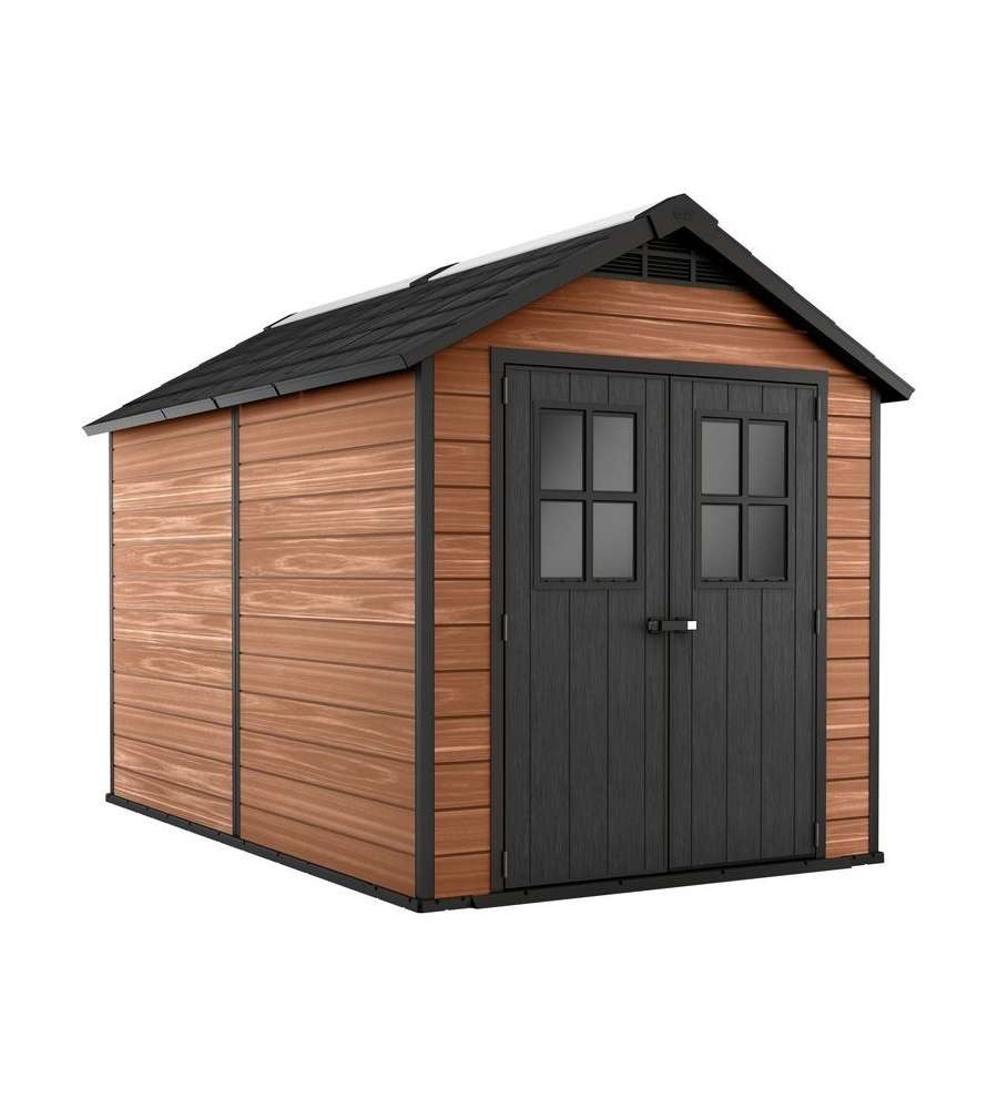 Keter Casetta da Giardino Newton - Marrone - 228x350x252 cm