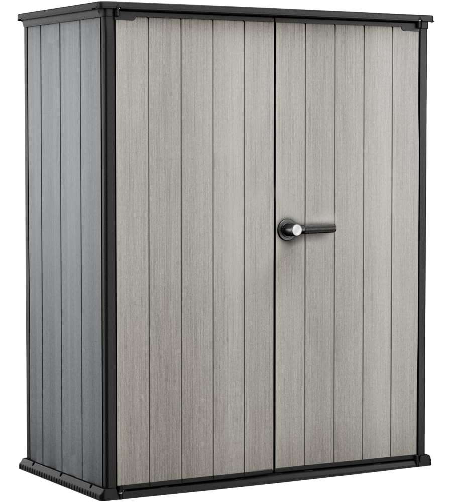 Keter Casetta da Giardino High Store Plus - Grigio - 140x73.6x170.4 cm