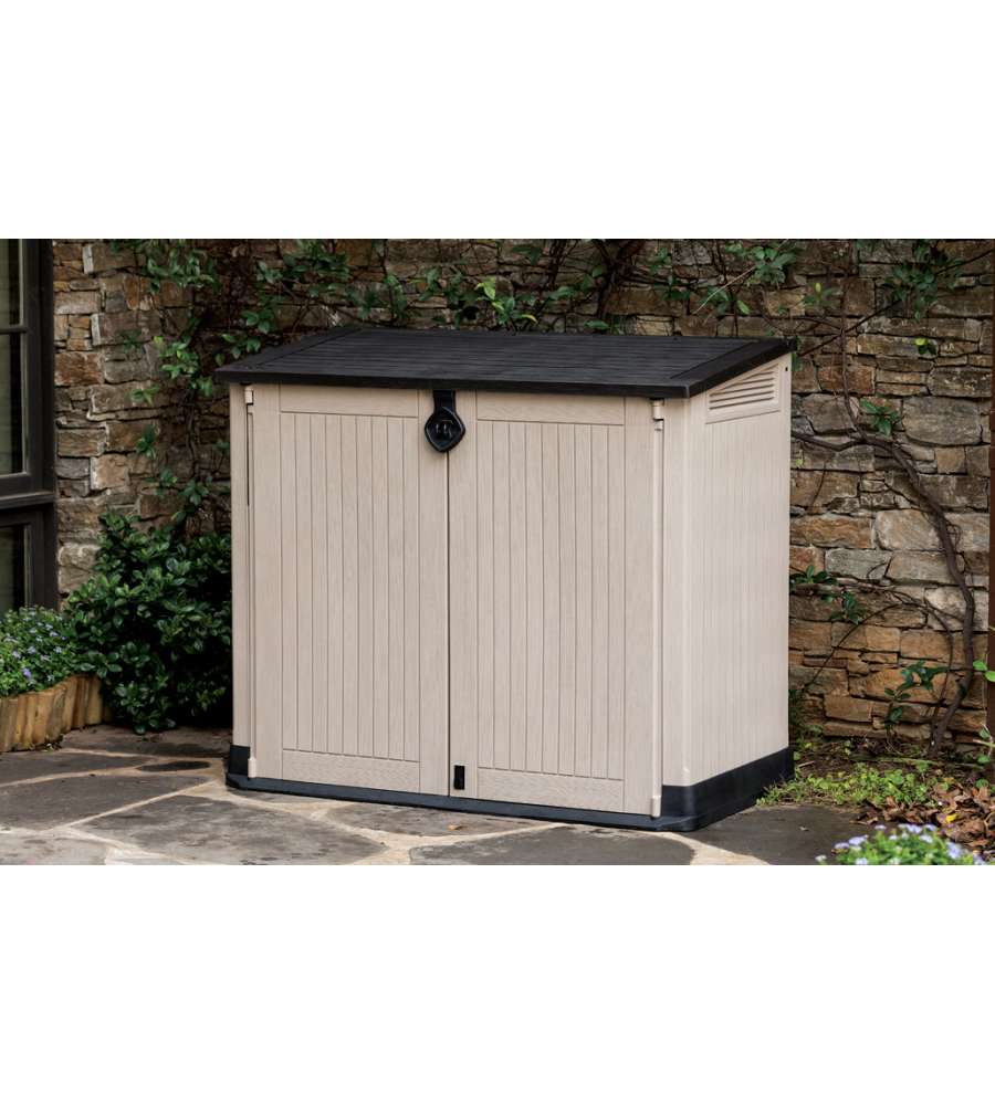 Keter Baule da Esterno Store-It-Out - Beige Effetto Legno - 854L