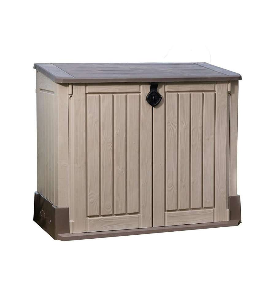 Keter Baule Porta Attrezzi in Resina Store-It-Out - Beige Effetto Legno - 845L