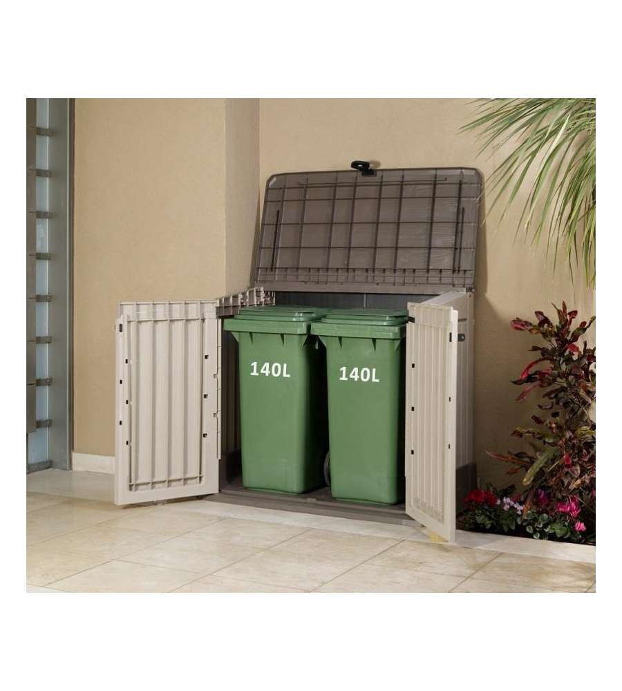 Keter Baule Porta Attrezzi in Resina Store-It-Out - Beige Effetto Legno - 845L