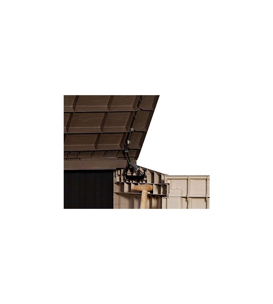 Keter Baule Porta Attrezzi in Resina Store-It-Out - Beige Effetto Legno - 845L