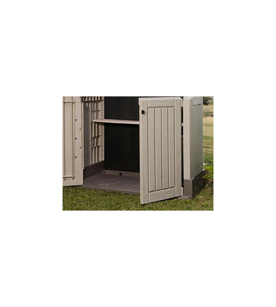 Keter Baule Porta Attrezzi in Resina Store-It-Out - Beige Effetto Legno - 845L