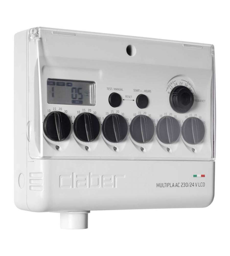 Programmatore Multipla AC 230/24V LCD 6 Zone Claber