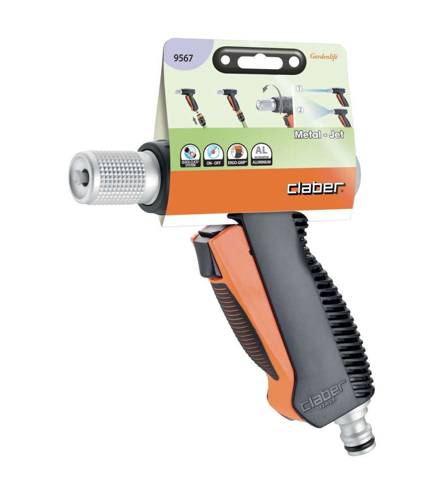 Claber Lancia a Pistola Metal-Jet Plus - Cromato