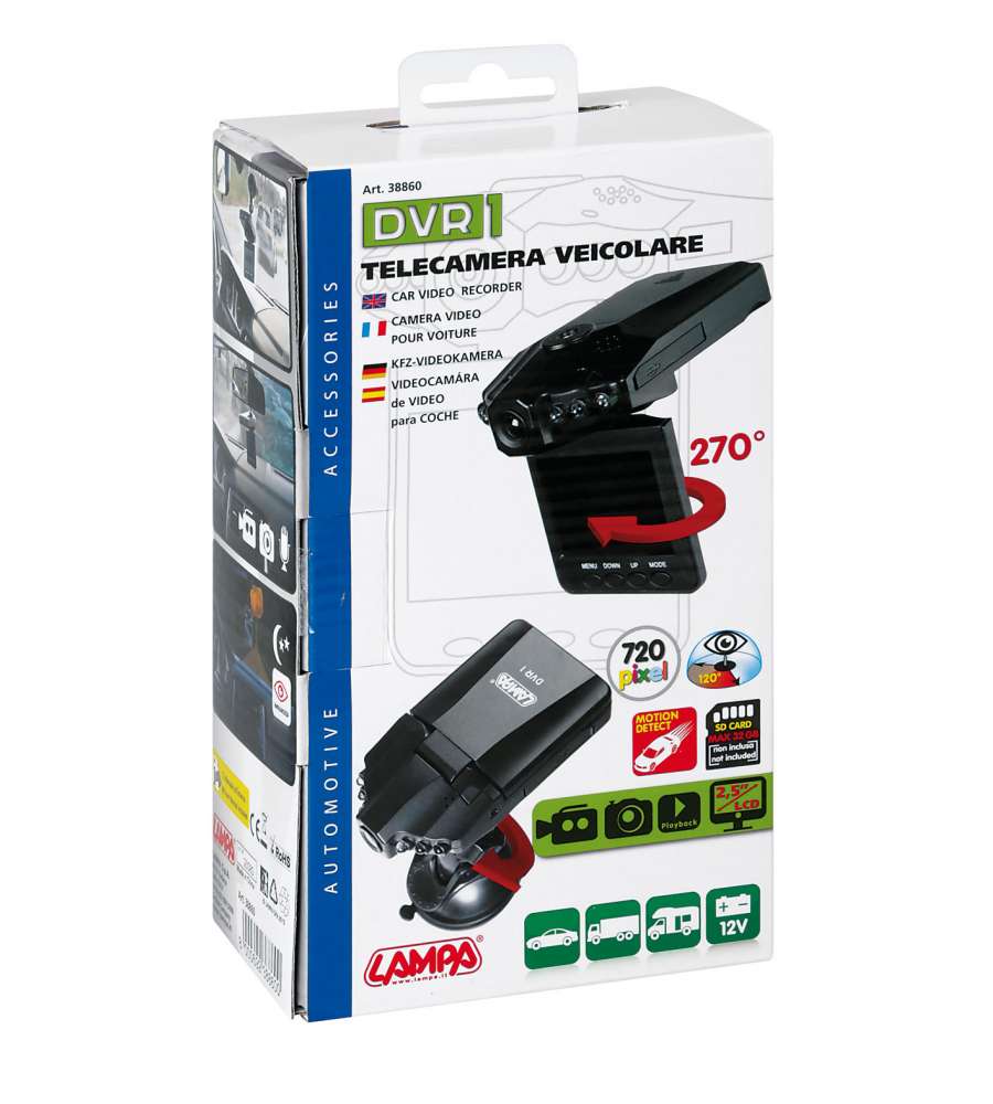 Telecamera Veicolare HD 720P Monitor 2,5