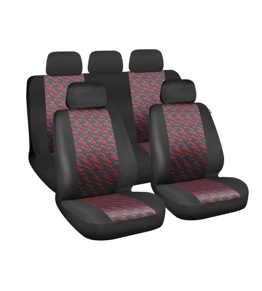 Free, Set Fodere Coordinate - Nero/Rosso