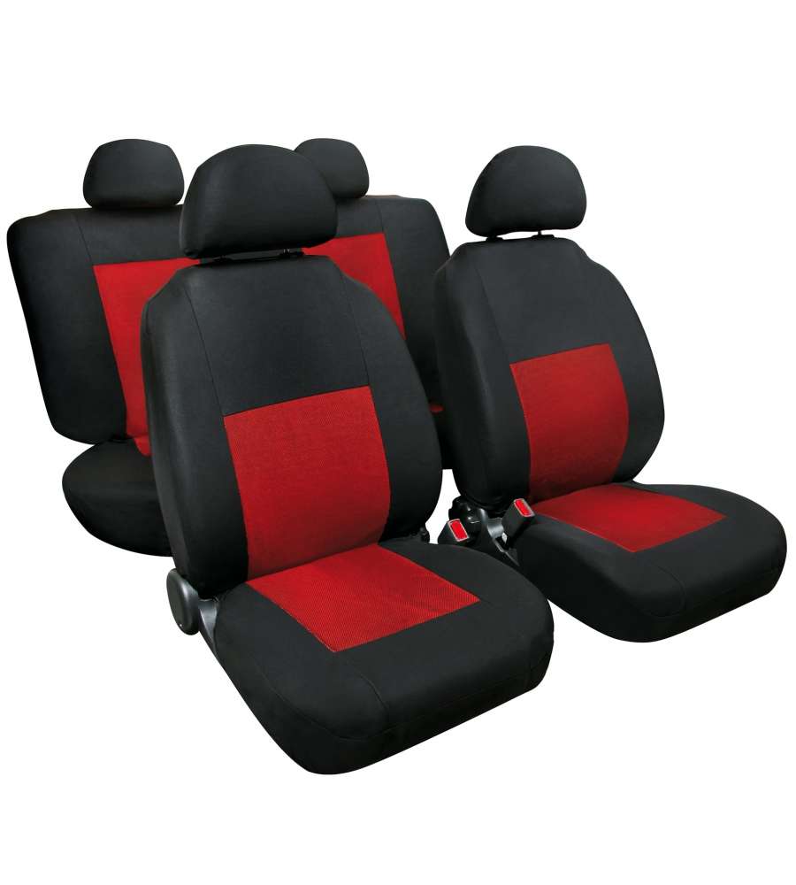 Set fodere coordinate Sport rosso/nero