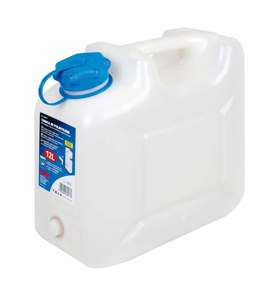 Tanica In Polietilene Con Rubinetto Per Uso Alimentare - 12 L